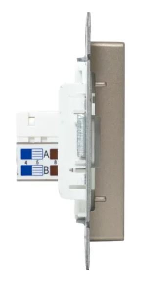 Механизм розетки RJ45 (cat5), шампань Эпика (UP1-SOC-RJ45-5)