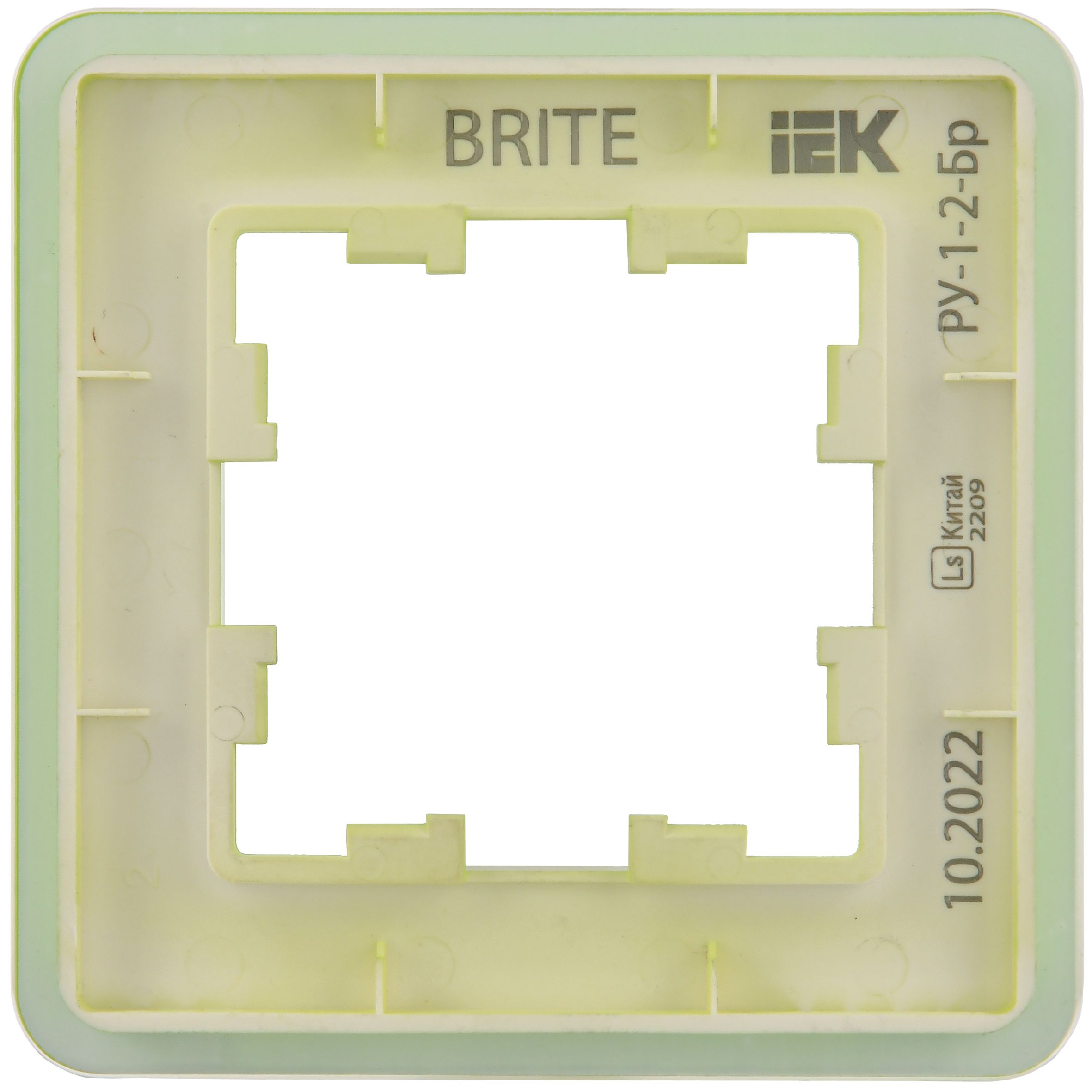 Рамка 1-местная РУ-1-2-Бр стекло эко грин RE BRITE (BR-M12-G-41-K06)