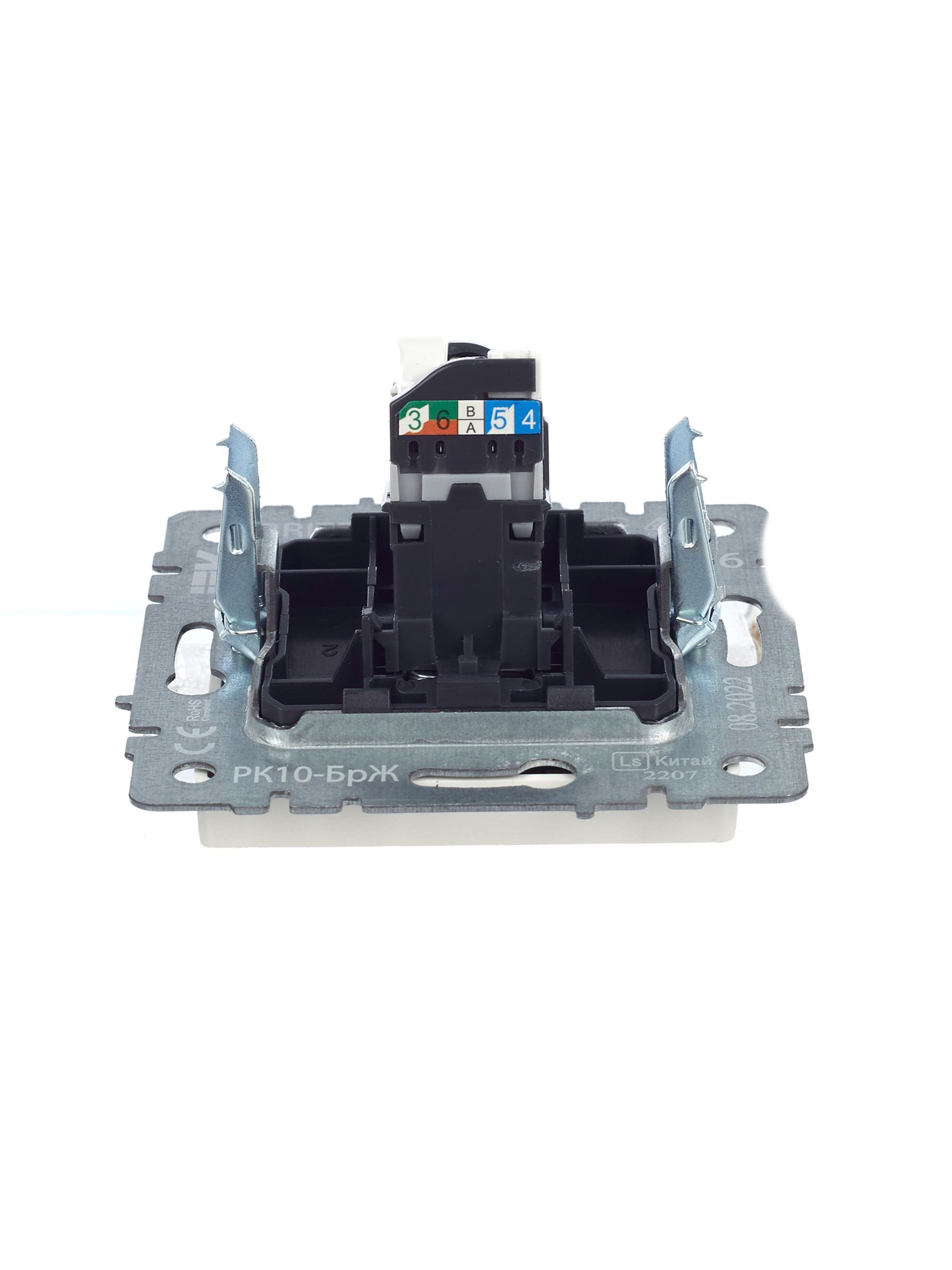 Розетка компьютерная RJ45 BRITE кат.5E РК10-БрЖ жемчуг (BR-K10-1-K36)