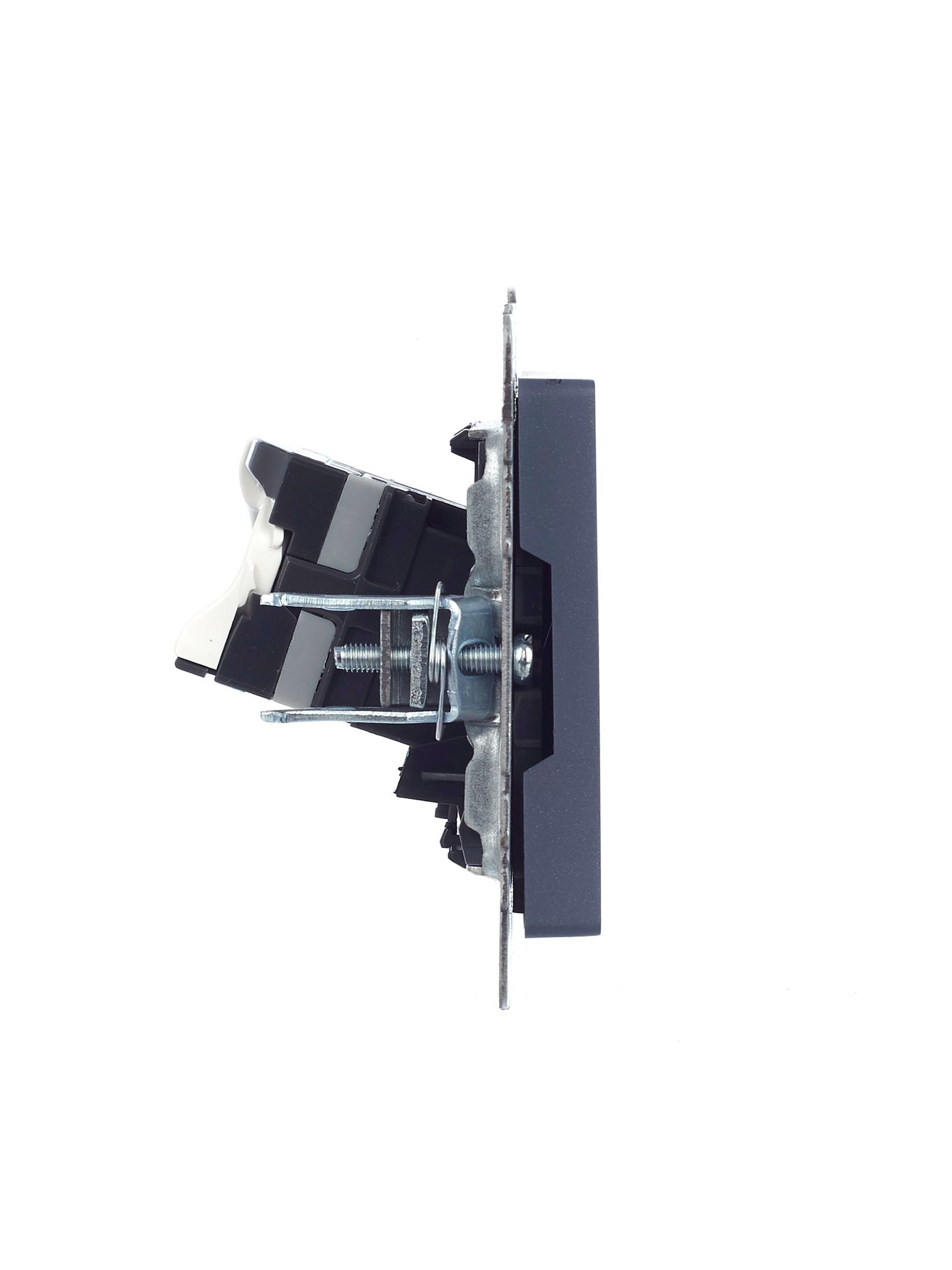 Розетка компьютерная RJ45 BRITE кат.5E РК10-БрМ скрытой установки маренго (BR-K10-1-K35)