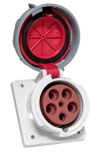 Розетка стационарная внутренняя 4352 3Р+РЕ+N 63А 380В IP67 PROxima (ps-4352-63-380)