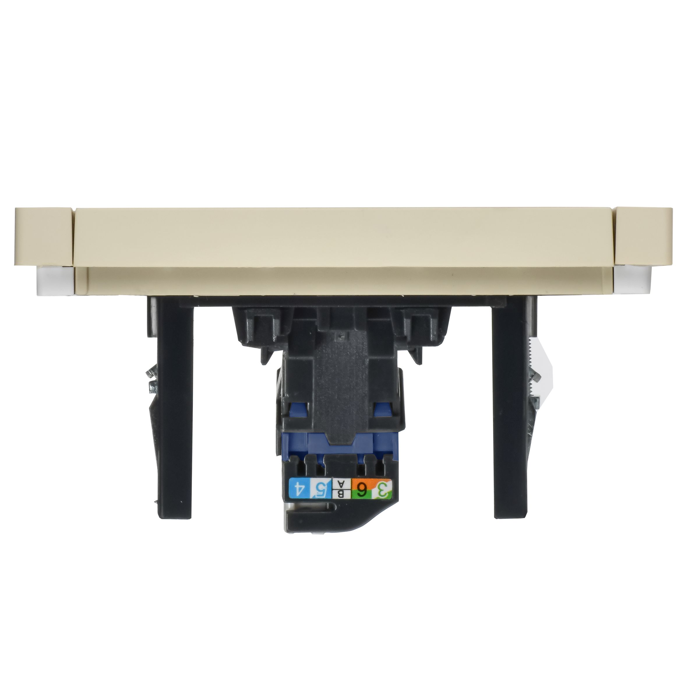FORTE&PIANO Розетка компьютерная RJ45 кат.6 FP431 скрытой установки ваниль (FP-K10-2-K10)