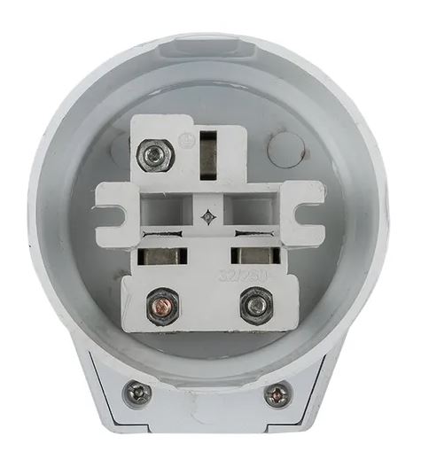 Разъем РШ-ВШ 32А 250В 2P+PE (ОУ) пластиковый бел. PROxima (AS-250-O-01)