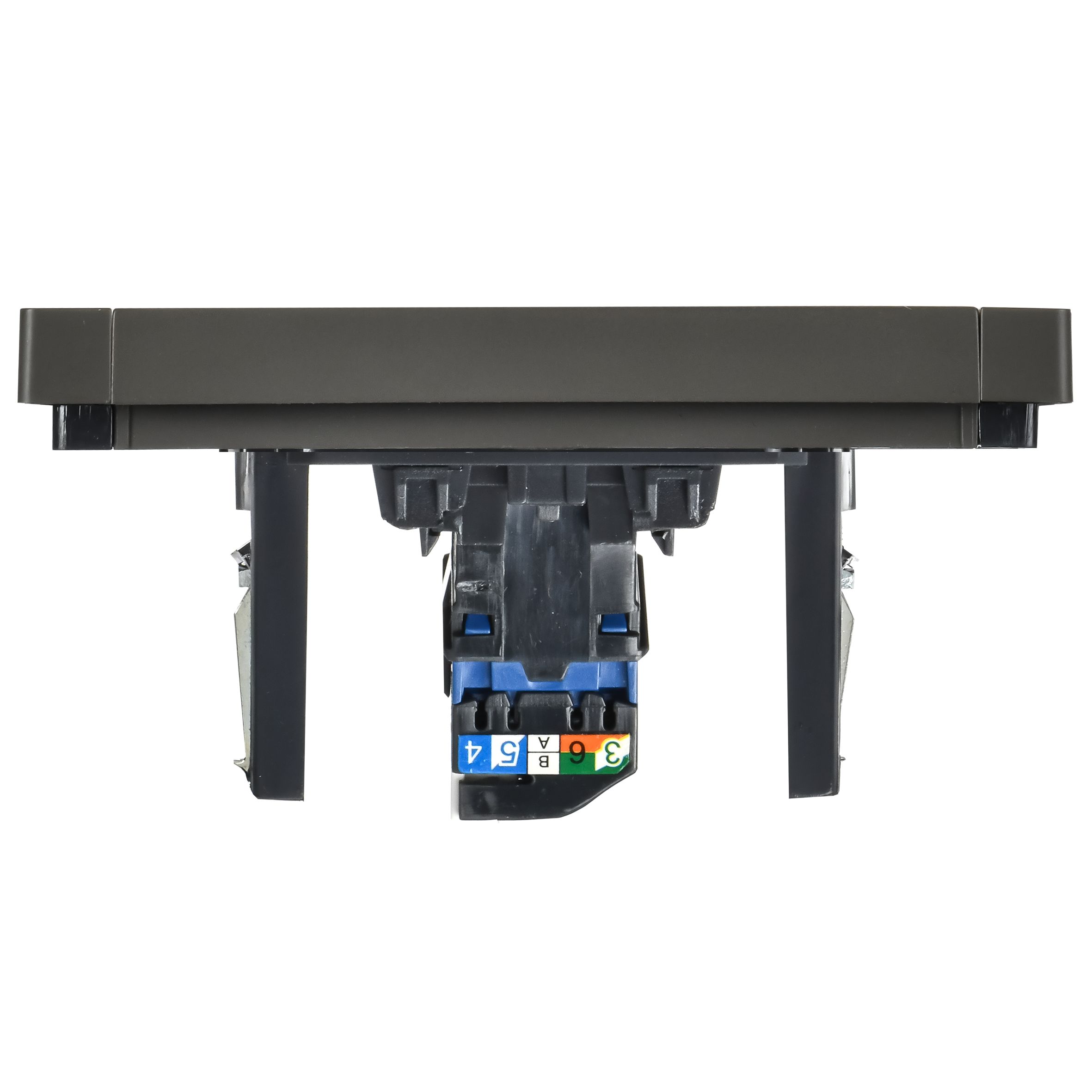 FORTE&PIANO Розетка компьютерная RJ45 кат.6 FP331 скрытой установки серый (FP-K10-2-K03)
