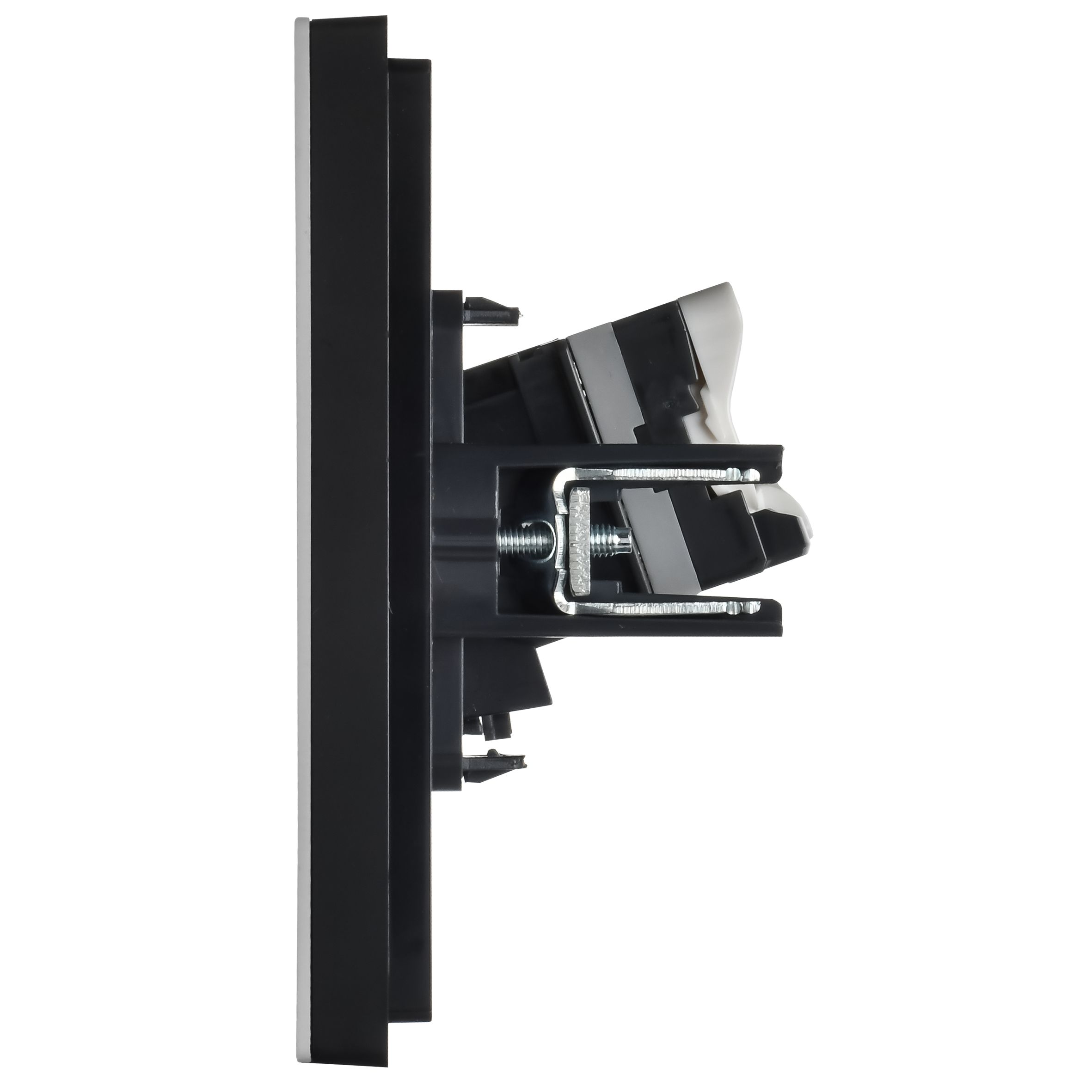 FORTE&PIANO Розетка компьютерная двойная RJ45 кат.5E FP733M скрытой установки металл никель (FP-K20-1-M-K50)
