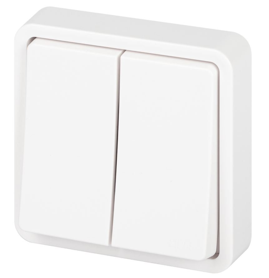 Выключатель 2-кл. СУ Эксперт IP55 11-1524-01 250В 10АХ белый ЭРА (Б0063271)