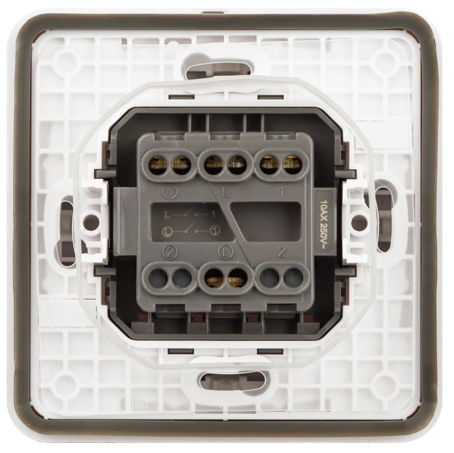 Выключатель 2-кл. СУ Эксперт IP55 11-1524-01 250В 10АХ белый ЭРА (Б0063271)