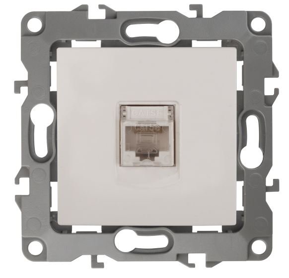 Розетка RJ45 12-3107-02 IP20 серия 12 слоновая кость ЭРА (Б0014724)