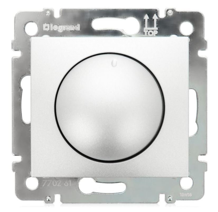 Valena DIY светорегулятор поворотно-нажимной LED 400Вт, алюминий (694348)
