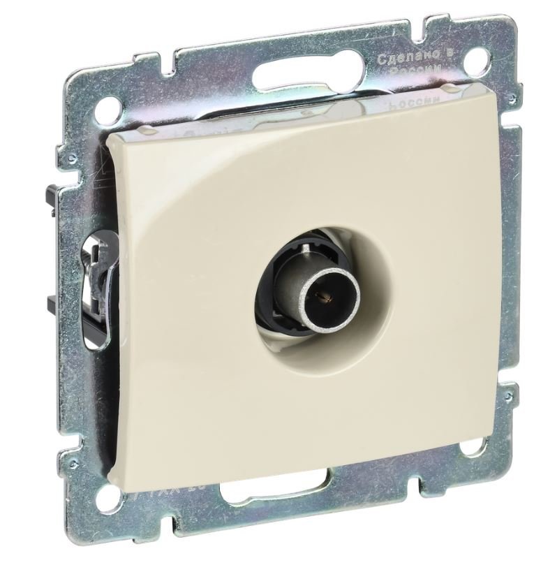 Valena DIY розетка TV проходная, скрытой установки, слоновая кость (695625)