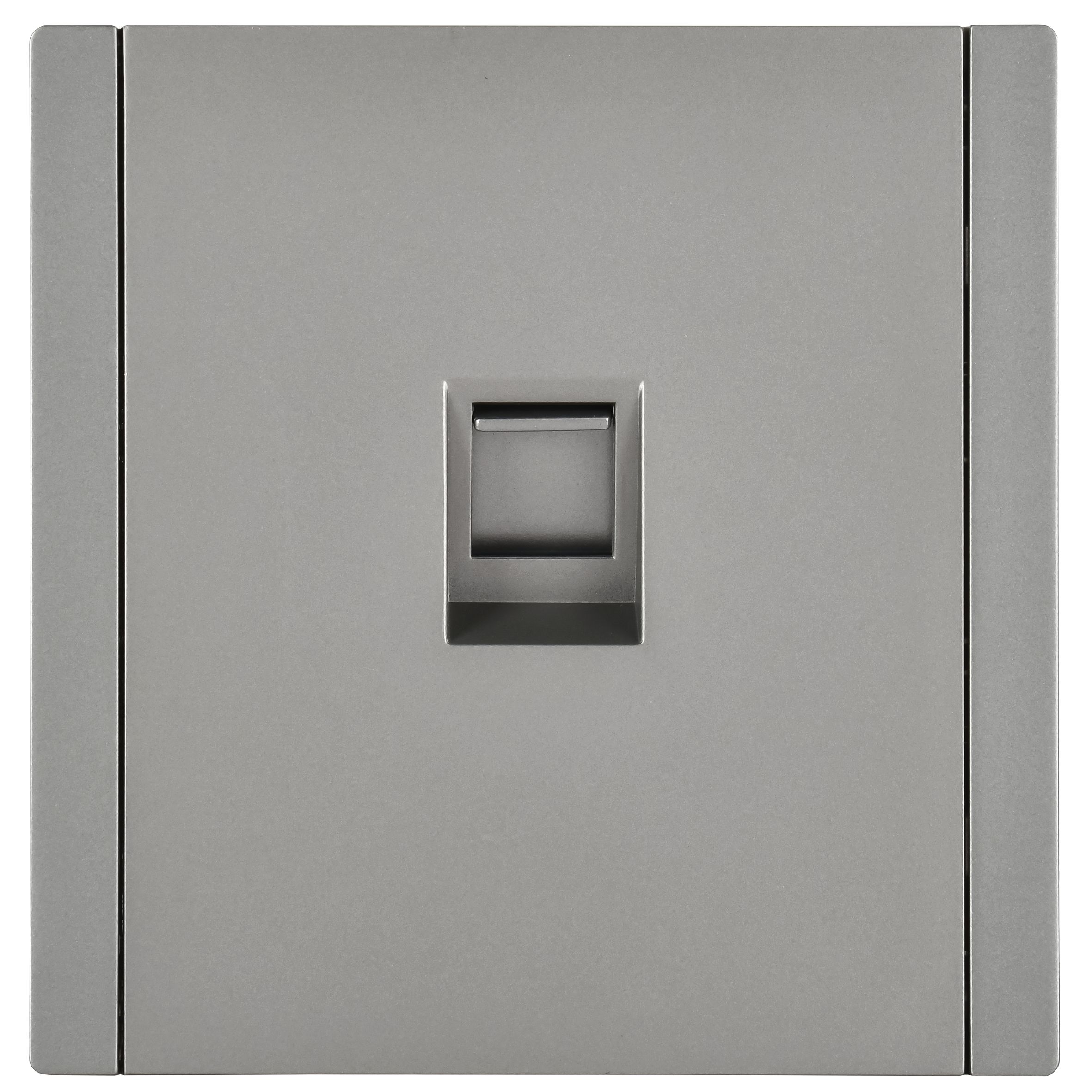 FORTE&PIANO Розетка компьютерная RJ45 кат.6 FP531 скрытой установки сталь (FP-K10-2-K46)