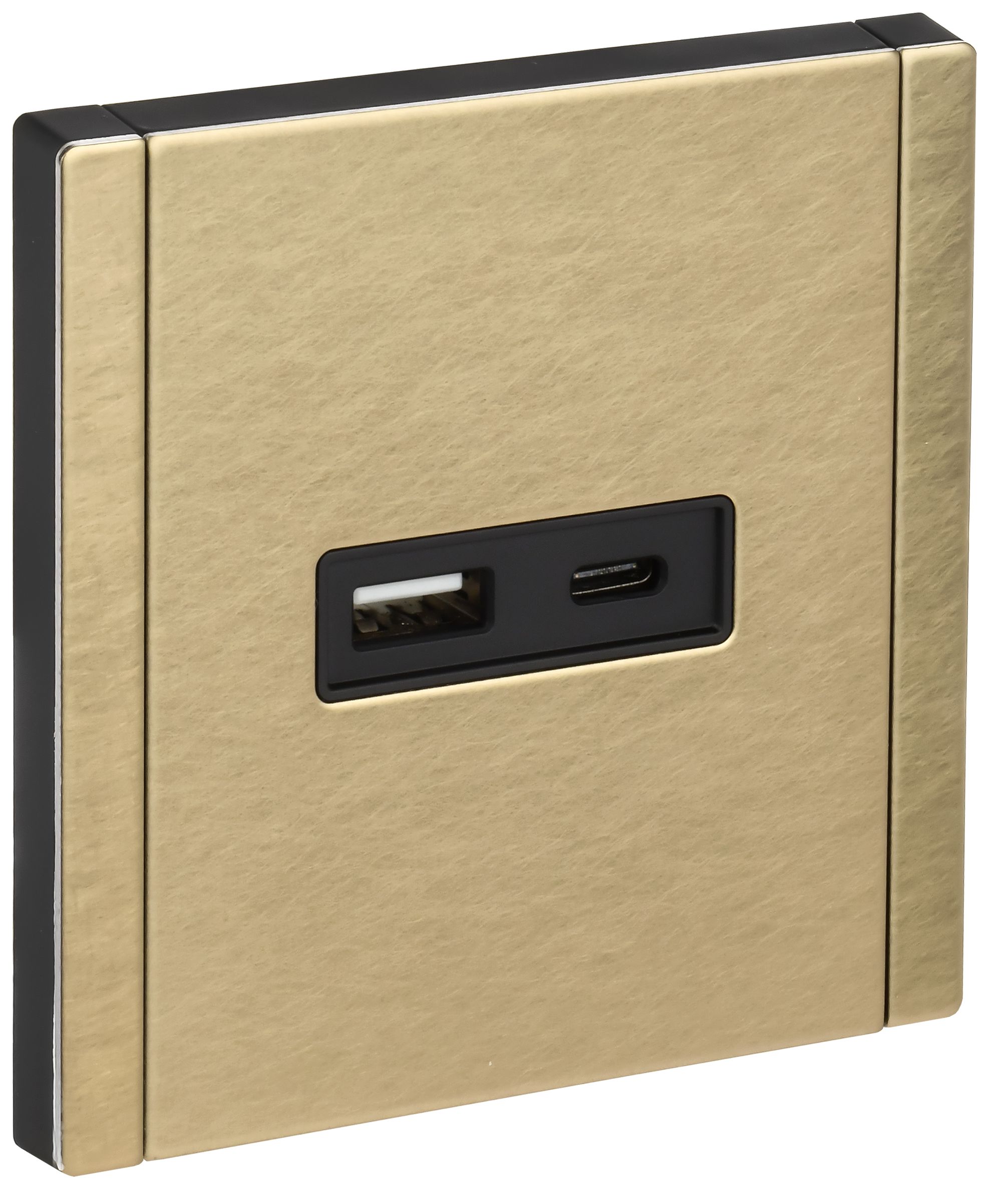 FORTE&PIANO Розетка USB A+C 3,1А FP650M скрытой установки металл шампань (FP-U22-D31-M-K37)