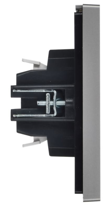 FORTE&PIANO Выключатель жалюзи FP511 скрытой установки 10А сталь (FP-V15-0-10-1-K46)