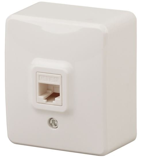 Розетка RJ45 ОУ Эксперт 11-3203-02 IP20 слоновая кость ЭРА (Б0020731)