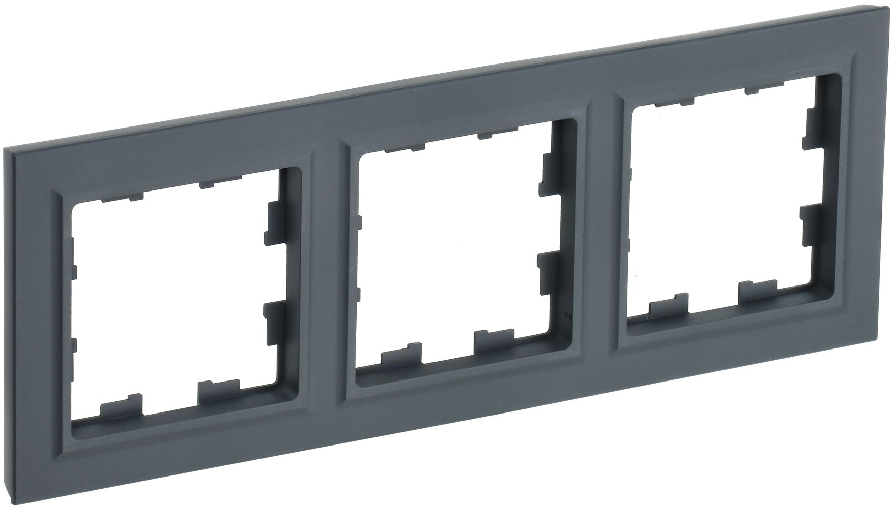 Рамка 3-местная РУ-3-БрГ графит BRITE (BR-M32-K53)
