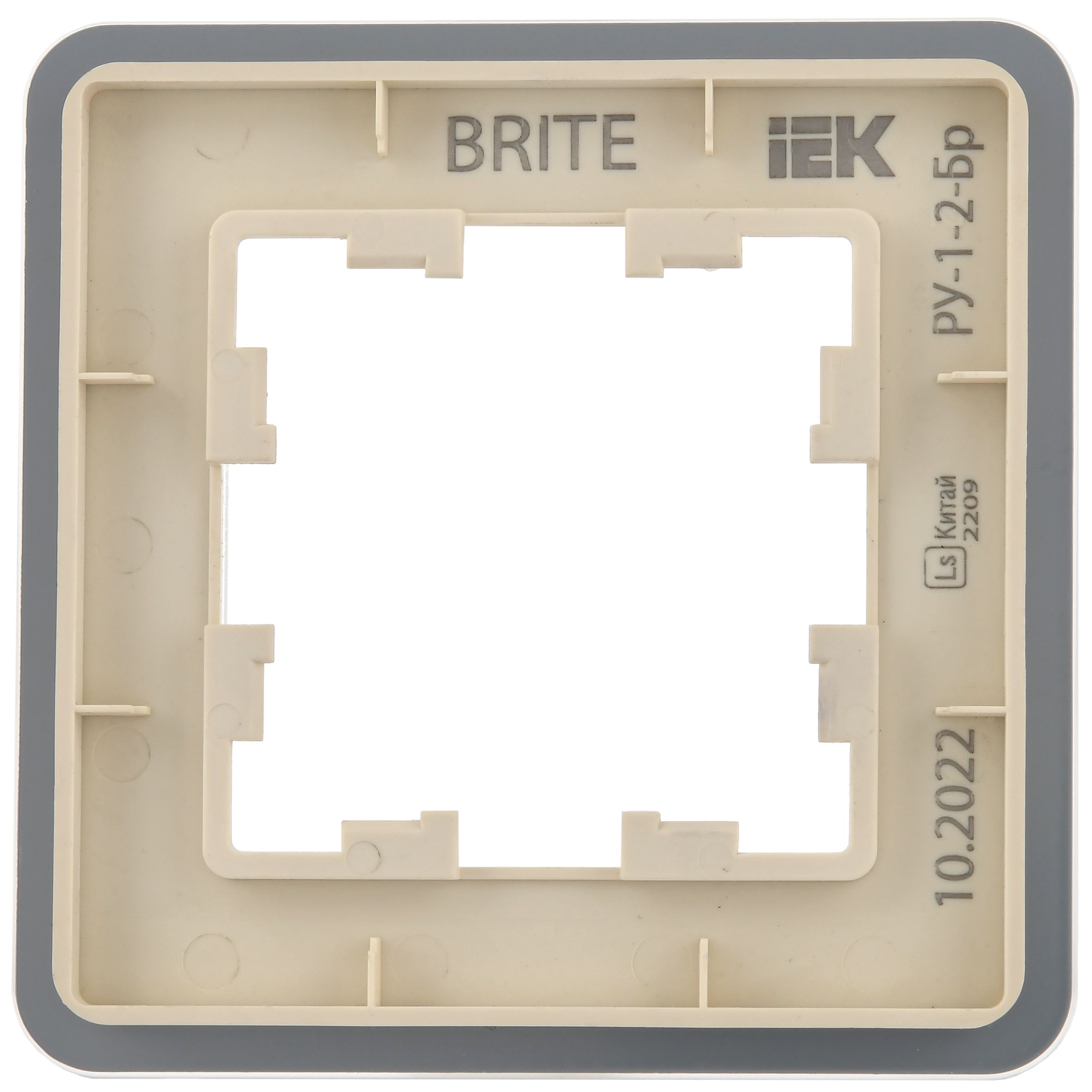 Рамка 1-местная РУ-1-2-Бр стекло песчаный RE BRITE (BR-M12-G-41-K98)