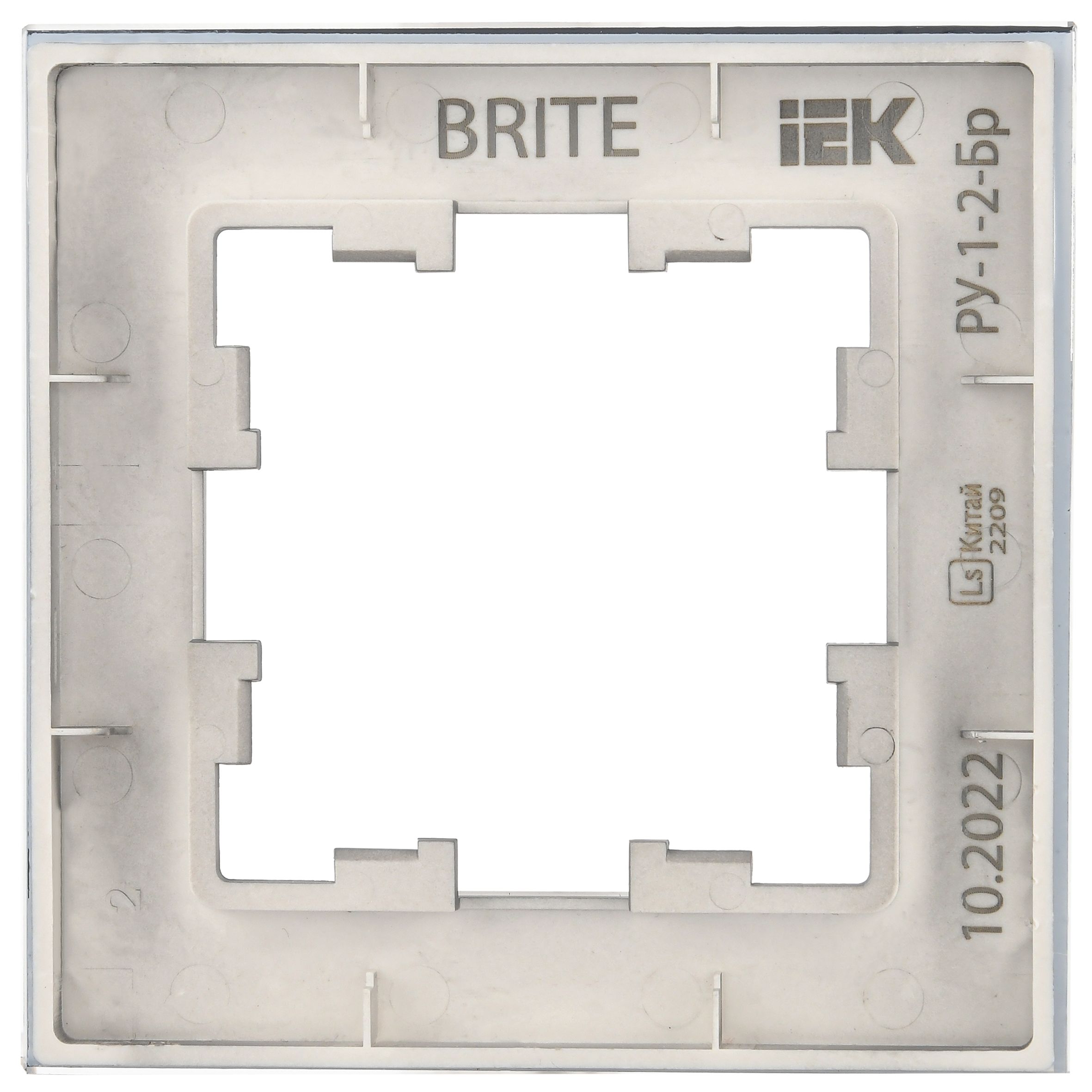 Рамка 1-местная РУ-1-2-Бр стекло маренго матовый BRITE (BR-M12-G-31-K35)