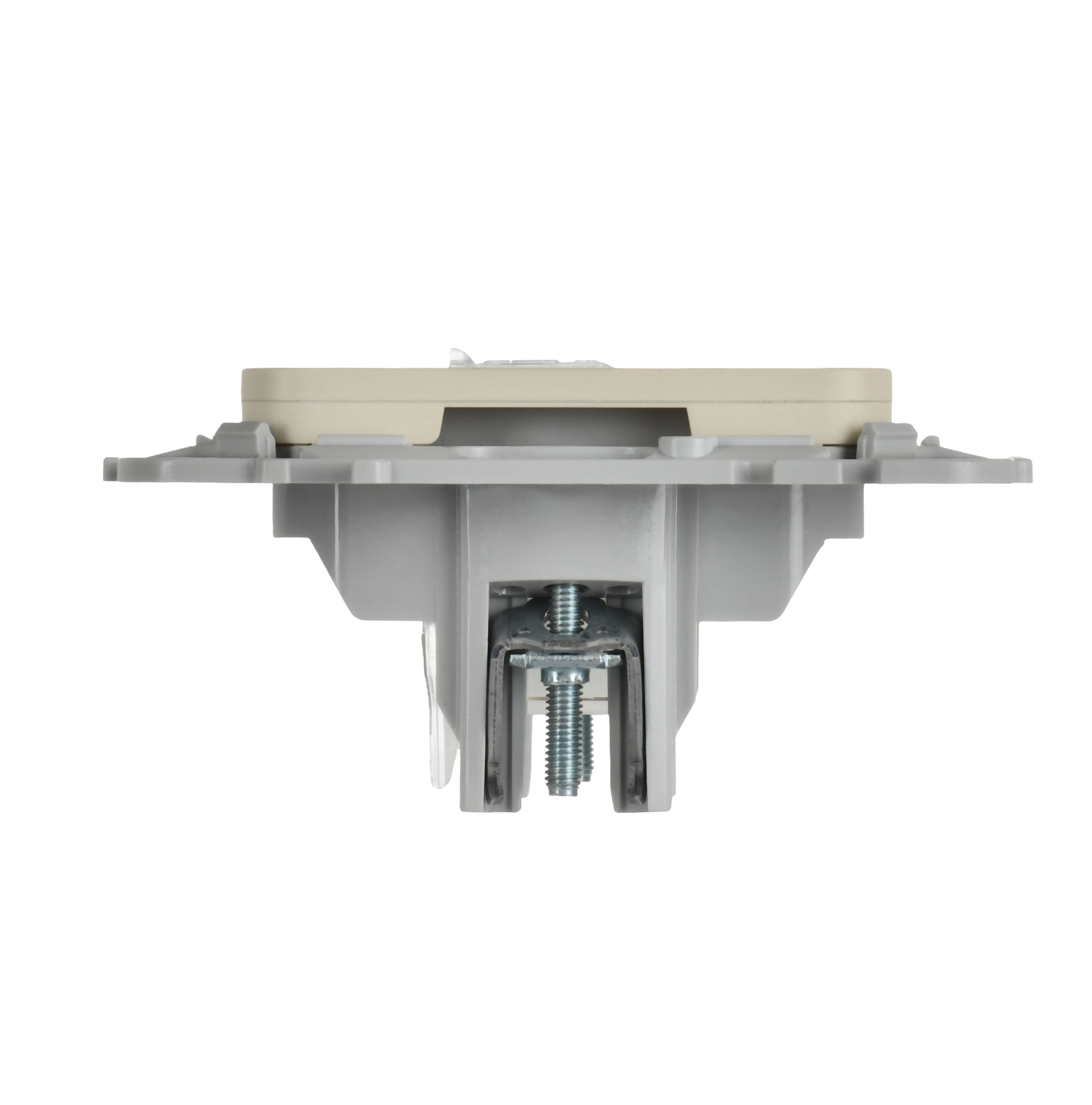 FLITE Розетка компьютерная RJ45 кат 6 UTP РК6-1-0-ФлСл скрытой установки сливочный (FI-K12-2-K86)