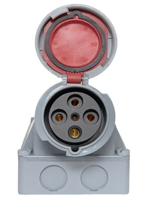 Розетка стационарная наружная 1442 3Р+РЕ 125А 380В IP67 PROxima (ps-1442-125-380)