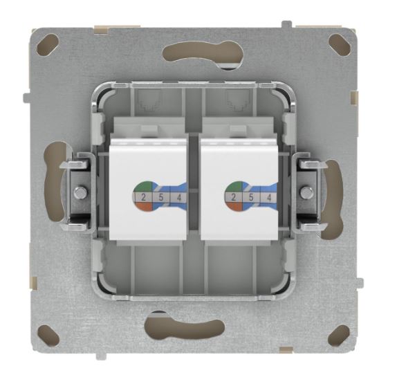Розетка RJ-45 KANT 5E двойная ванильный марципан (7015664)