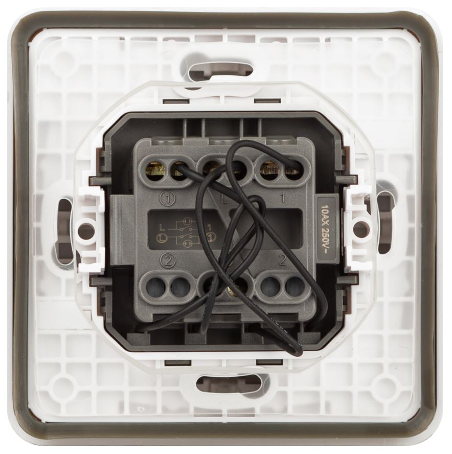Выключатель 2-кл. СУ Эксперт IP55 11-1525-01 250В 10АХ белый ЭРА (Б0063304)
