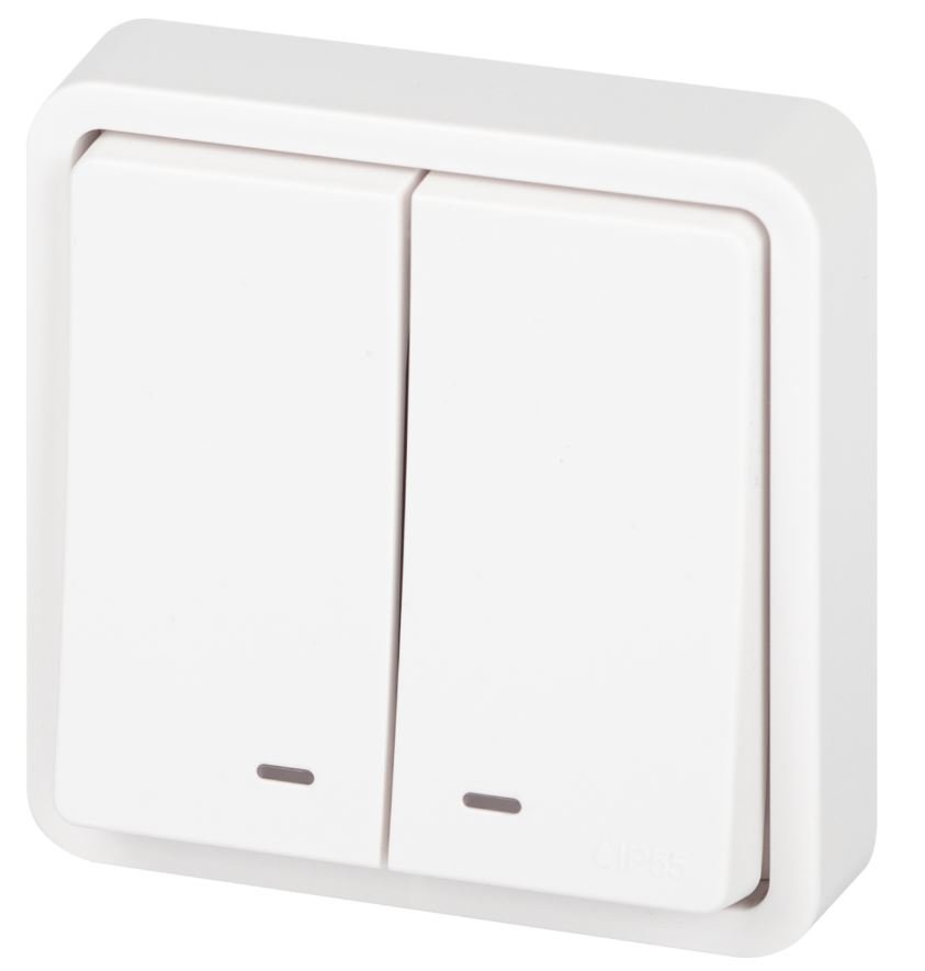 Выключатель 2-кл. СУ Эксперт IP55 11-1525-01 250В 10АХ белый ЭРА (Б0063304)