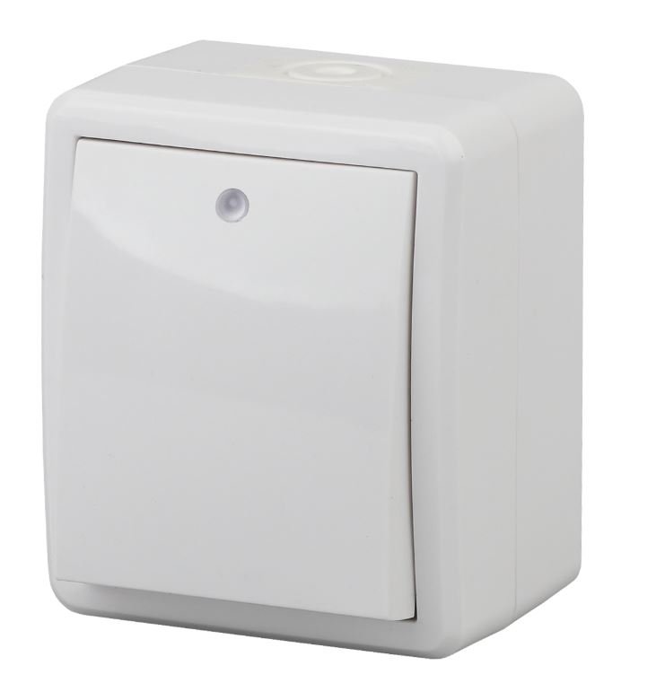 Выключатель 1-кл. ОУ Эксперт IP54 11-1402-01 250В 10АХ белый ЭРА (Б0020671)