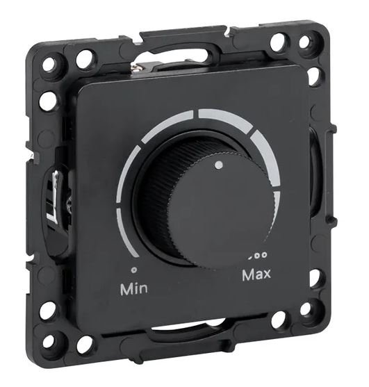 Стокгольм Механизм светорегулятора 600W 220В винтовые клеммы черный (EZD06-101-10)