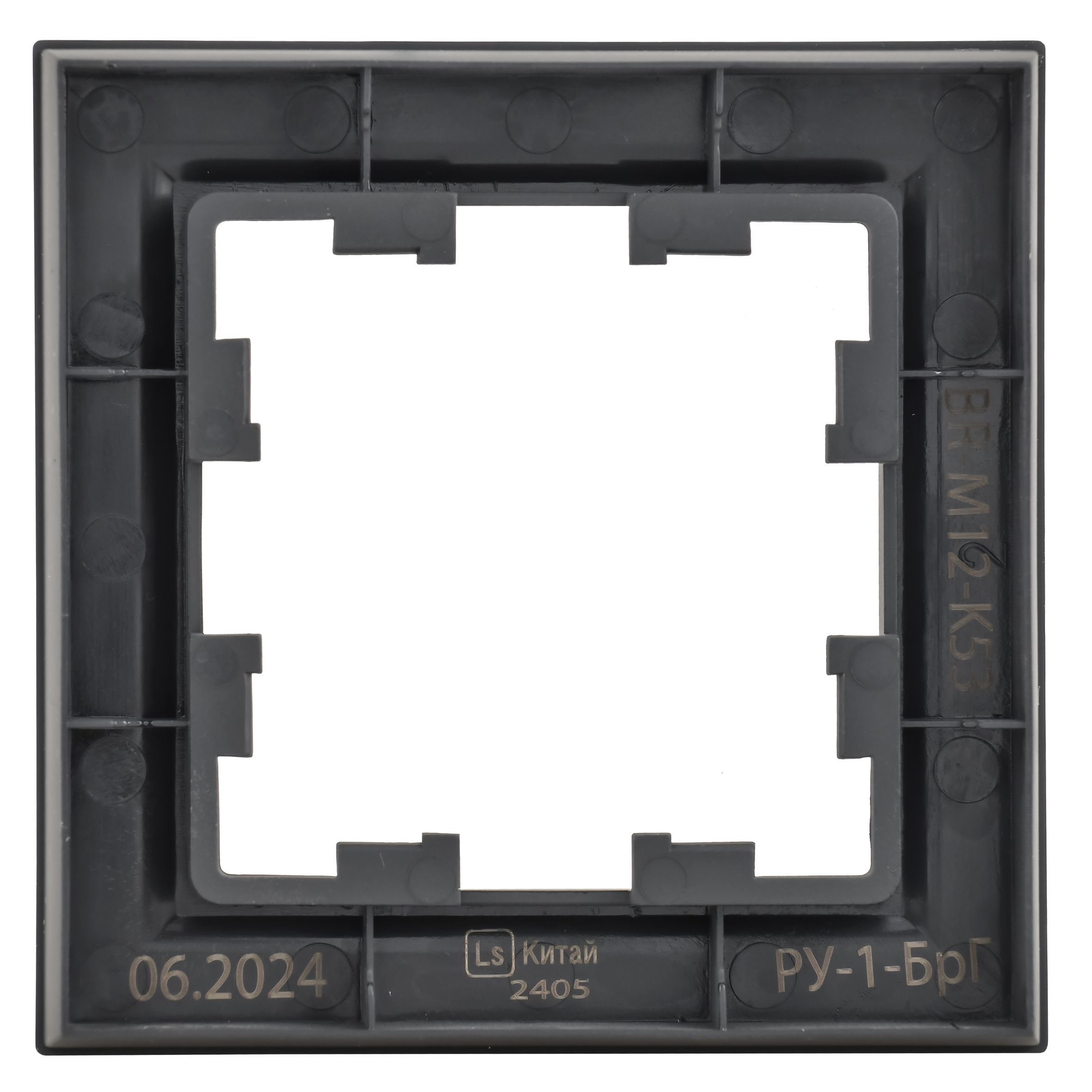 Рамка 1-местная РУ-1-БрГ графит BRITE (BR-M12-K53)