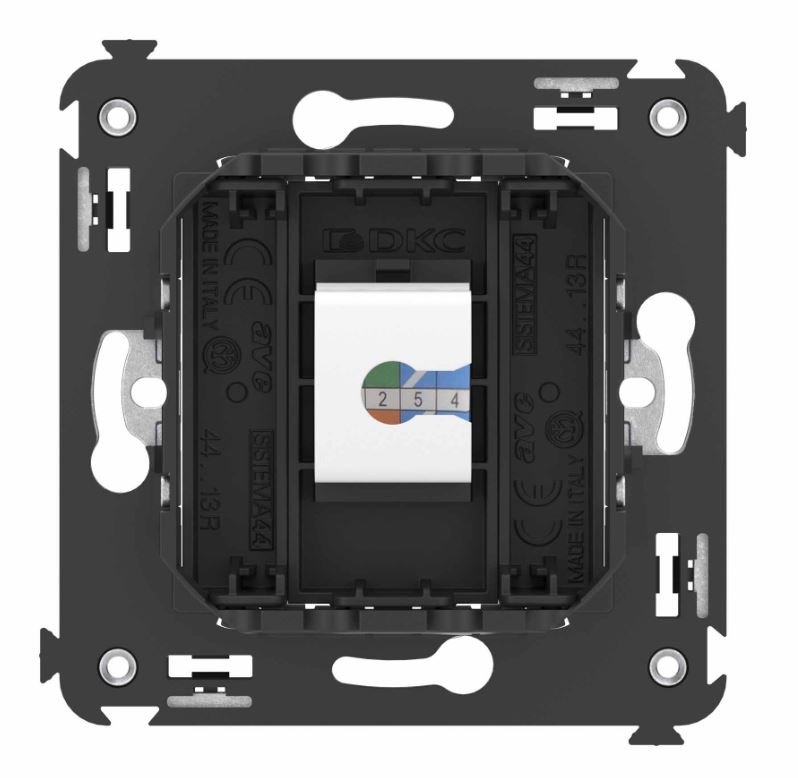 Розетка RJ-45 кат.6 одинарная Avanti черный матовый (4412693)