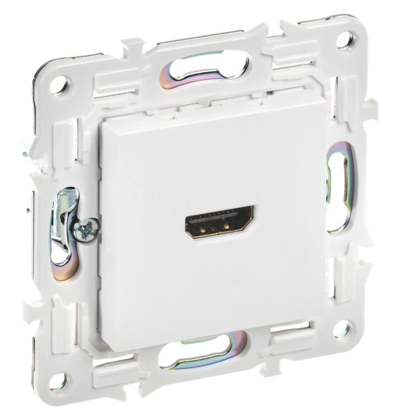 SKANDY Розетка HDMI SK-H01W скрытой установки арктический белый (SK-H10-K01)