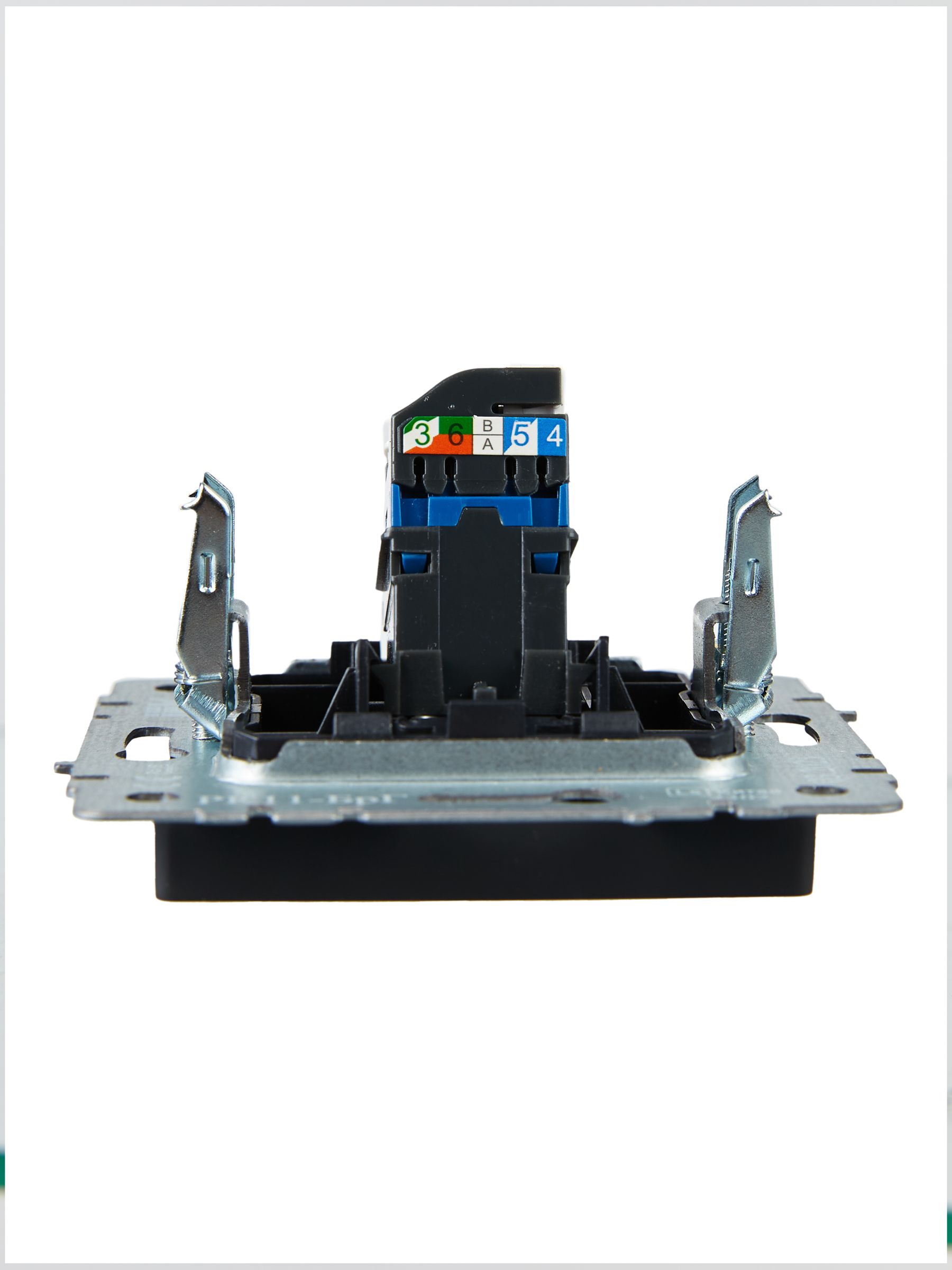 Розетка компьютерная RJ45 BRITE кат.6 РК11-БрЧ скрытой установки черный (BR-K10-2-K02)