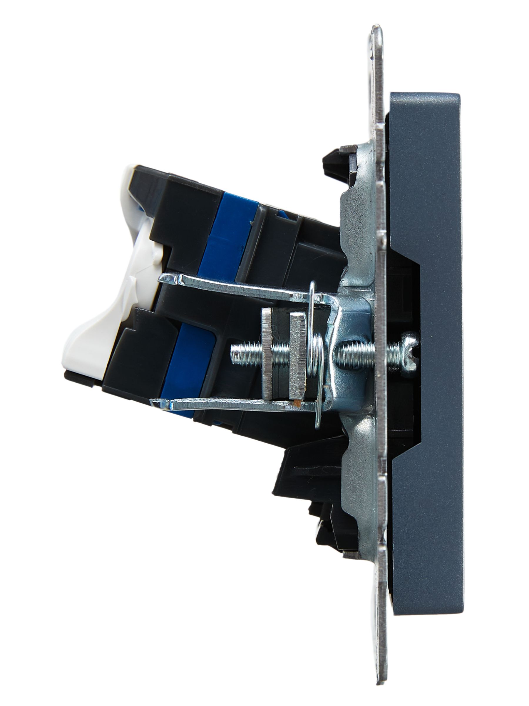 Розетка компьютерная RJ45 BRITE кат.6 РК11-БрМ скрытой установки маренго (BR-K10-2-K35)