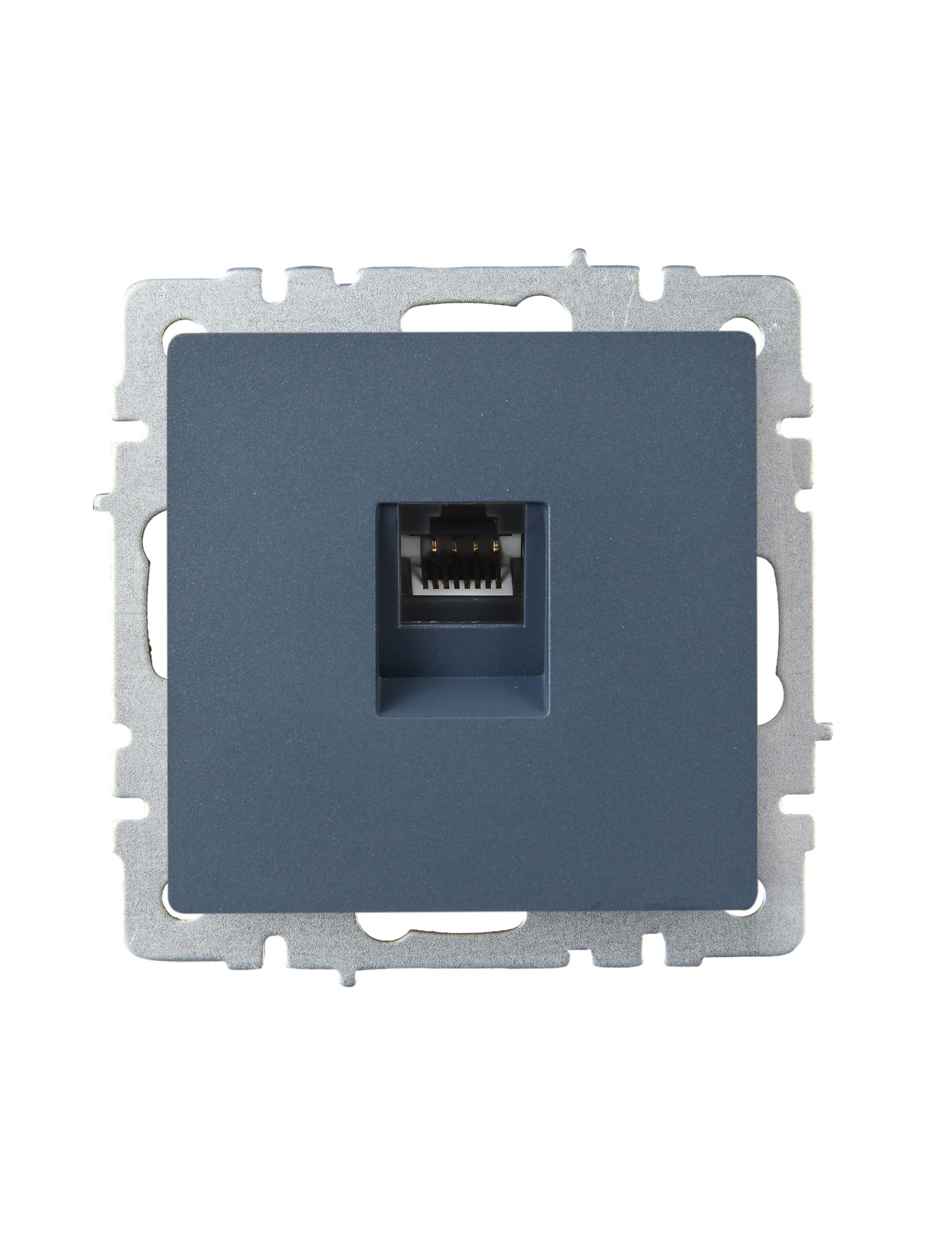 Розетка компьютерная RJ45 BRITE кат.6 РК11-БрМ скрытой установки маренго (BR-K10-2-K35)