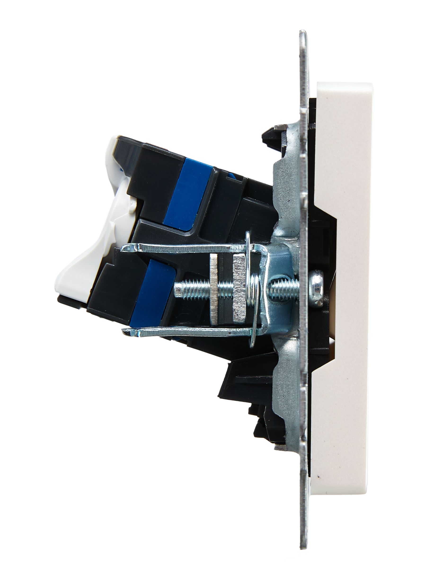 Розетка компьютерная RJ45 BRITE кат.6 РК11-БрЖ скрытой установки жемчуг (BR-K10-2-K36)