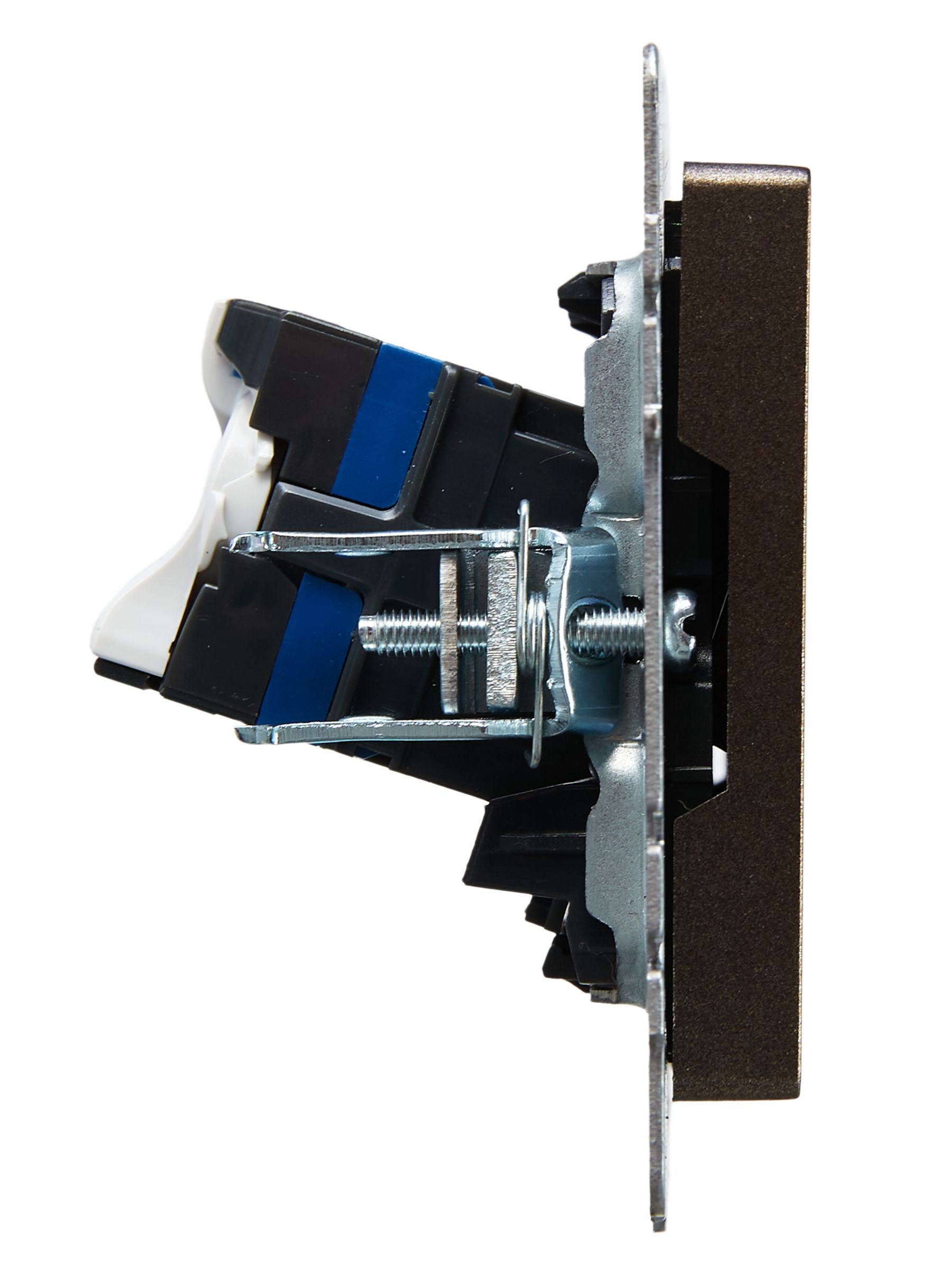 Розетка компьютерная двойная RJ45 BRITE кат.6 РК11-2-БрТБ скрытой установки темная бронза (BR-K20-2-K45)
