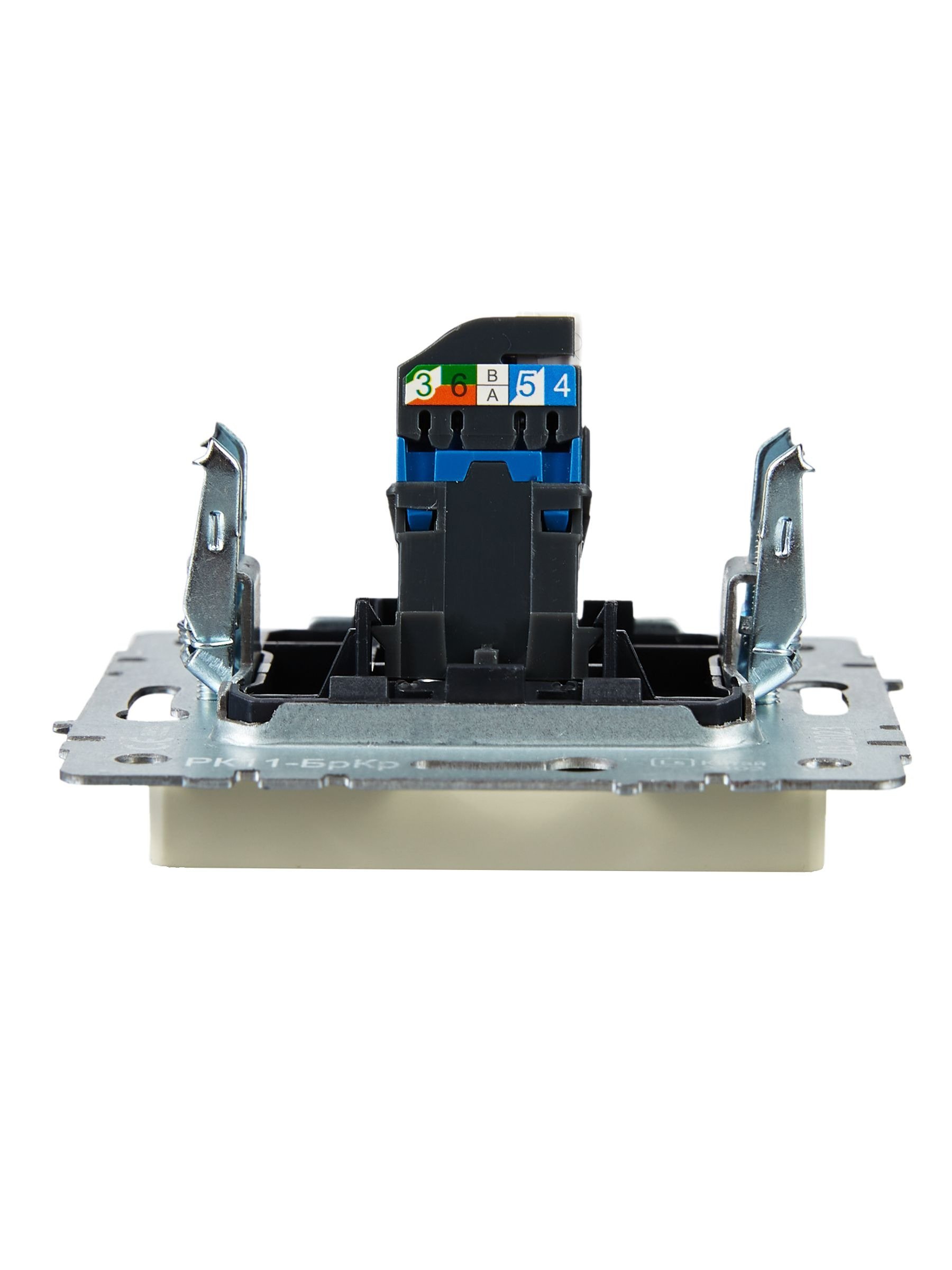 Розетка компьютерная 1-местная RJ45 BRITE РК11-БрКр кат.6 бежевый (BR-K10-2-K10)