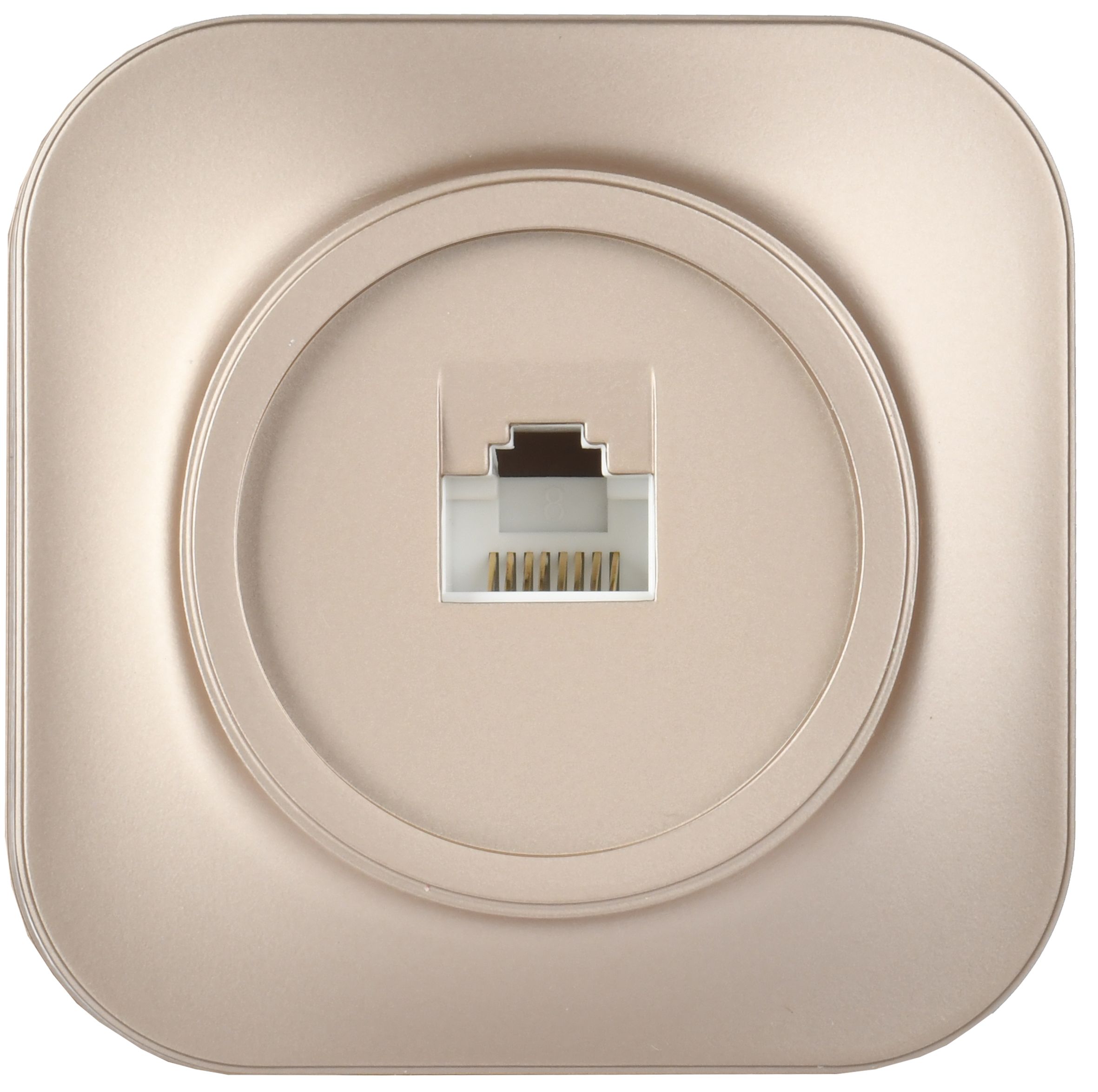 Розетка компьютерная 1-местная RJ45 кат.5E GLORY РК10-ХШм открытой установки шампань матовый (EKH10-K37M)