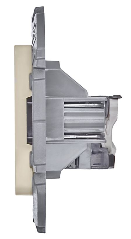 Inspiria розетка компьютерная RJ45, 5e UTP, скрытой установки, слоновая кость (673826)