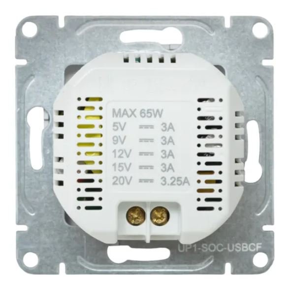 Механизм розетки USB-С, быстрая, шампань Эпика (UP1-SOC-USBCF)