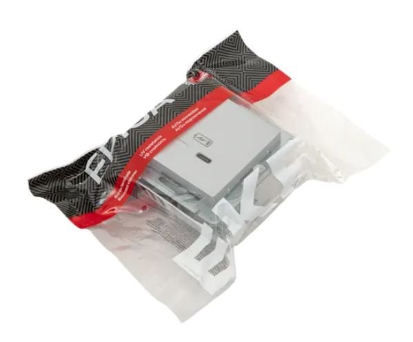 Механизм розетки USB-С, быстрая, алюминий Эпика (UP1-SOA-USBCF)