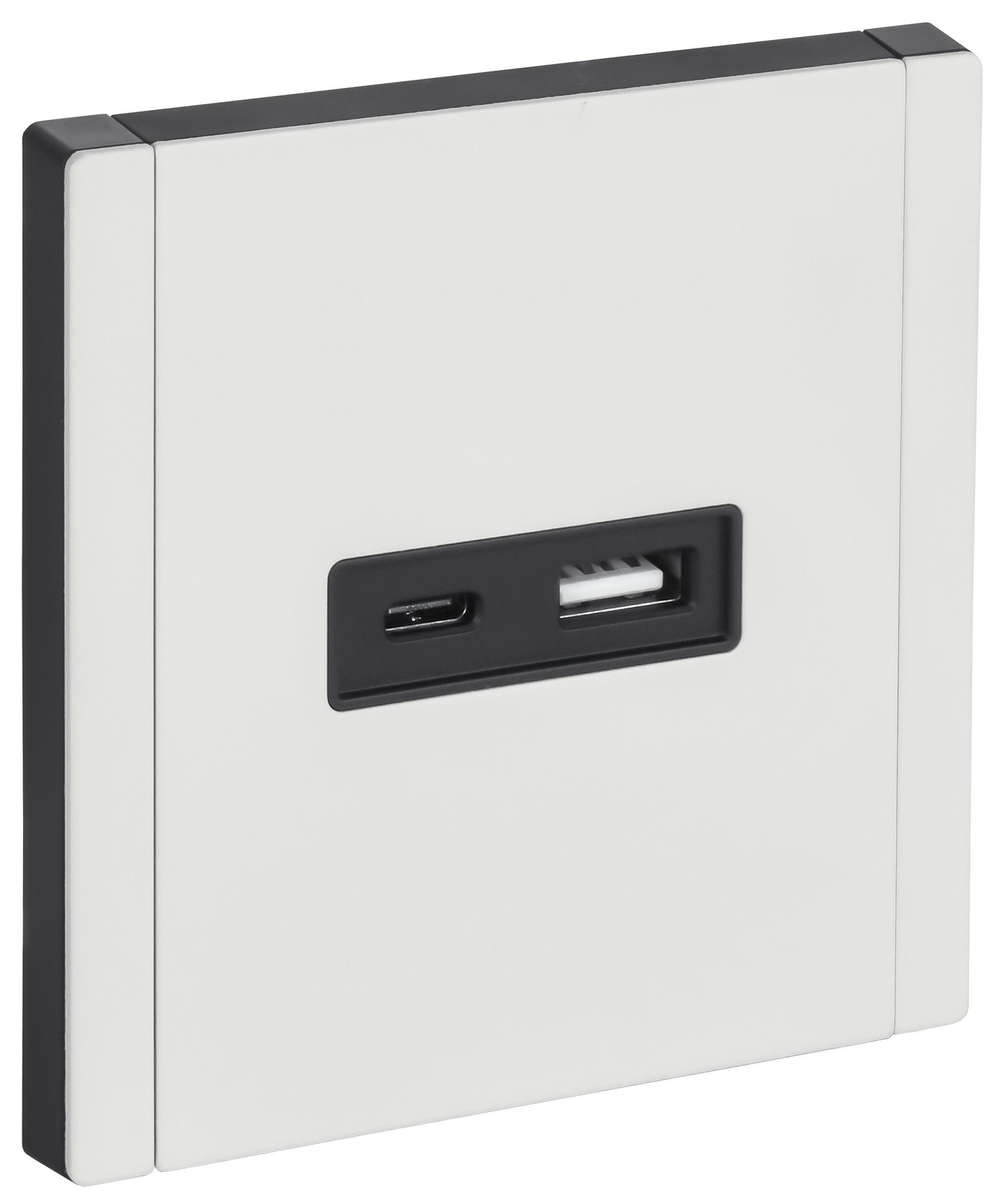 FORTE&PIANO Розетка USB A+C 3,1А FP250M скрытой установки металл белый (FP-U22-D31-M-K01)