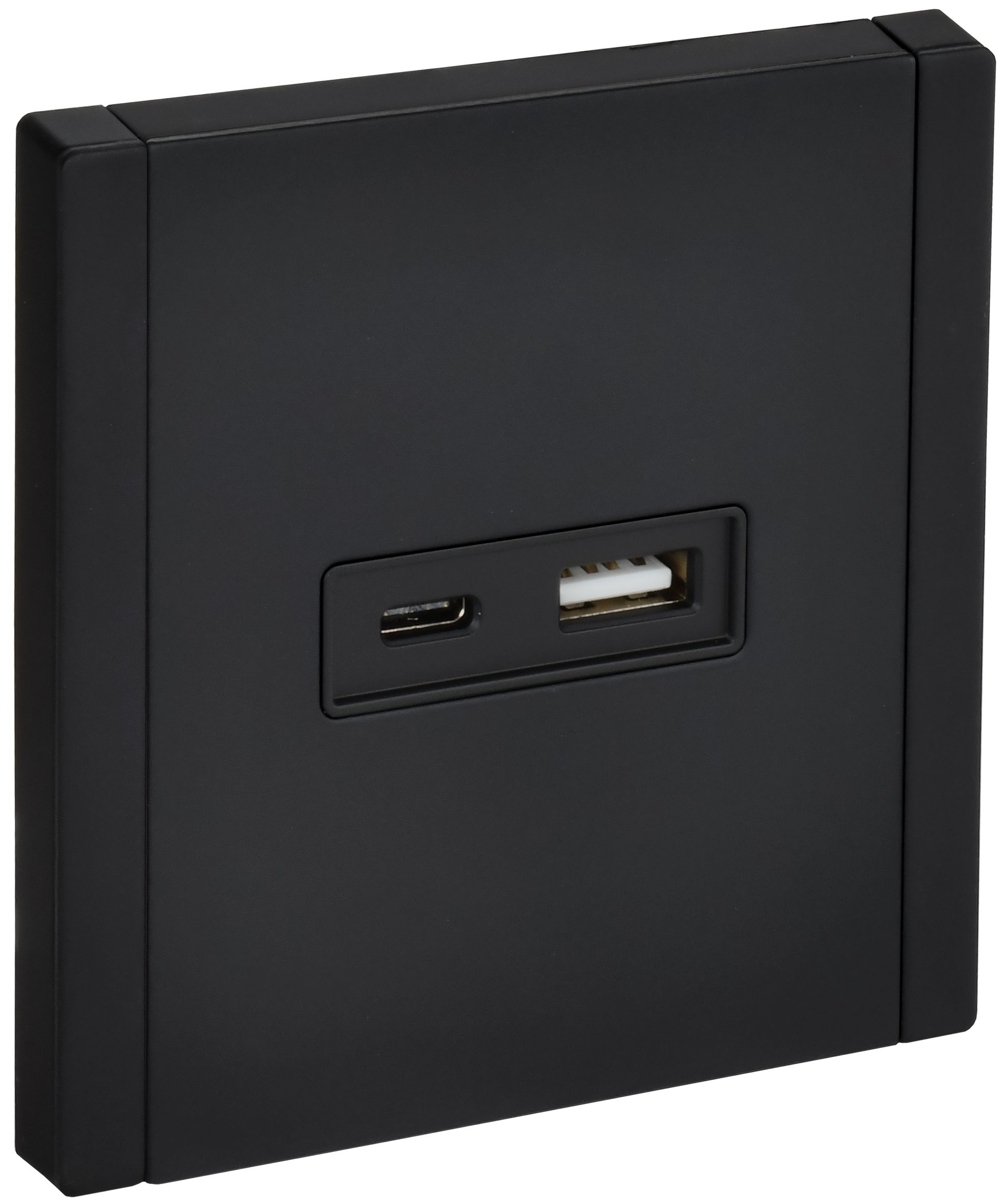 FORTE&PIANO Розетка USB A+C 3,1А FP150M скрытой установки металл черный (FP-U22-D31-M-K02)