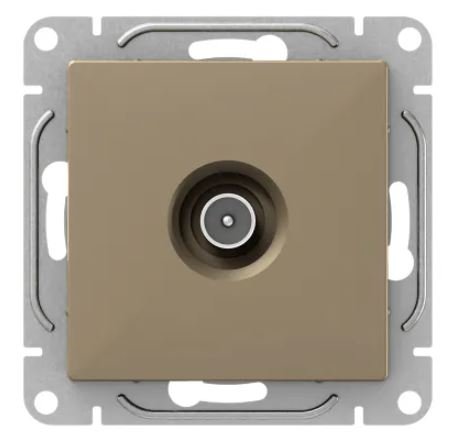 Механизм розетки TV, проходная, шампань Эпика (UP1-SOC-TV-2)