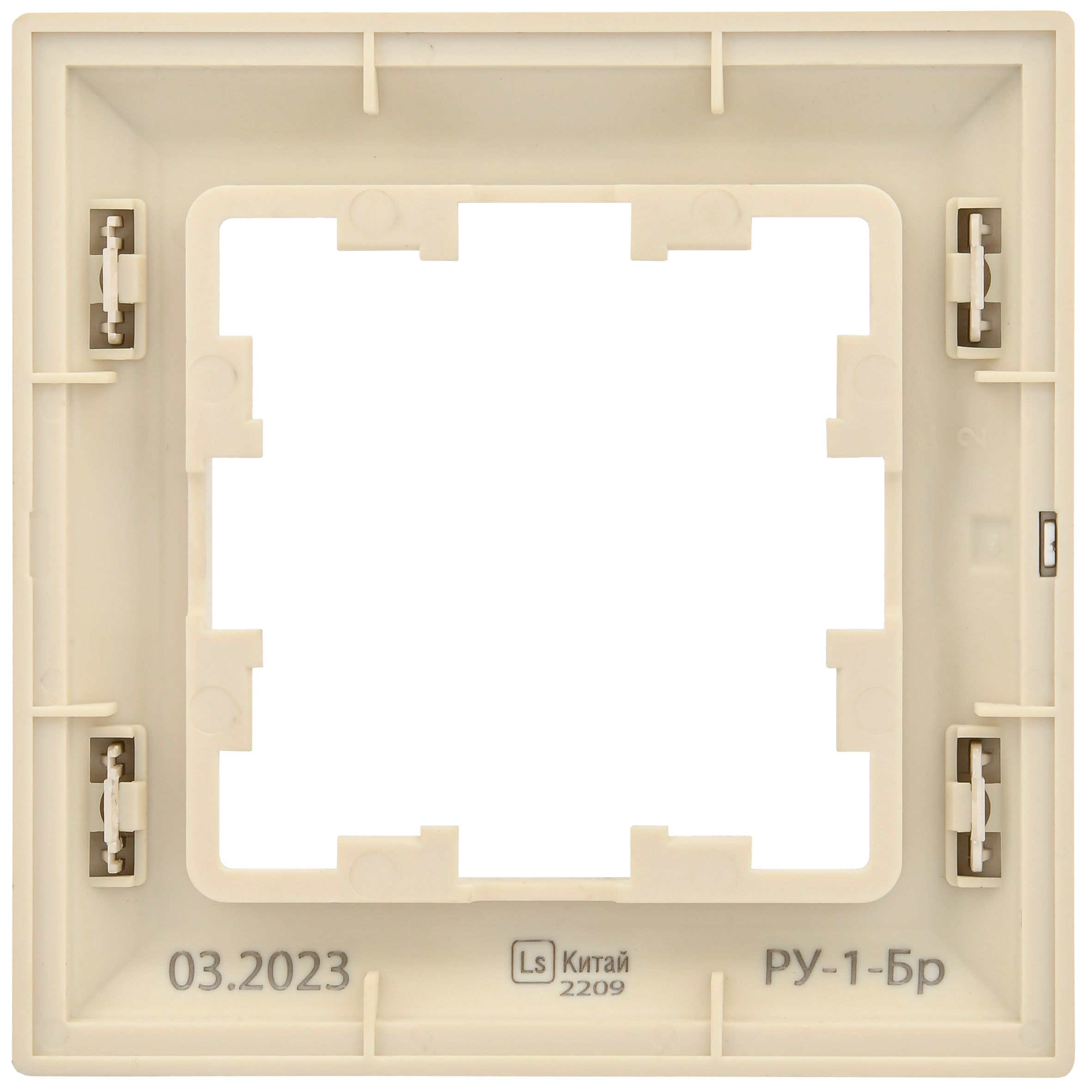 Рамка 1-местная РУ-1-Бр бежевый/шампань BRITE (BR-M12-12-3-K10)