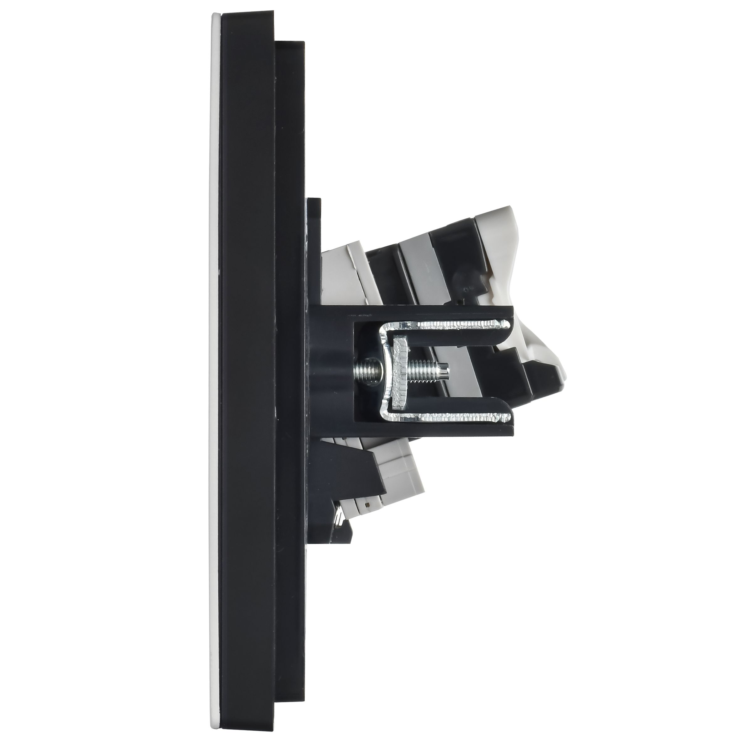 FORTE&PIANO Розетка двойная RJ11+RJ45 кат.5E FP235M скрытой установки металл белый (FP-KT20-O-1-M-K01)