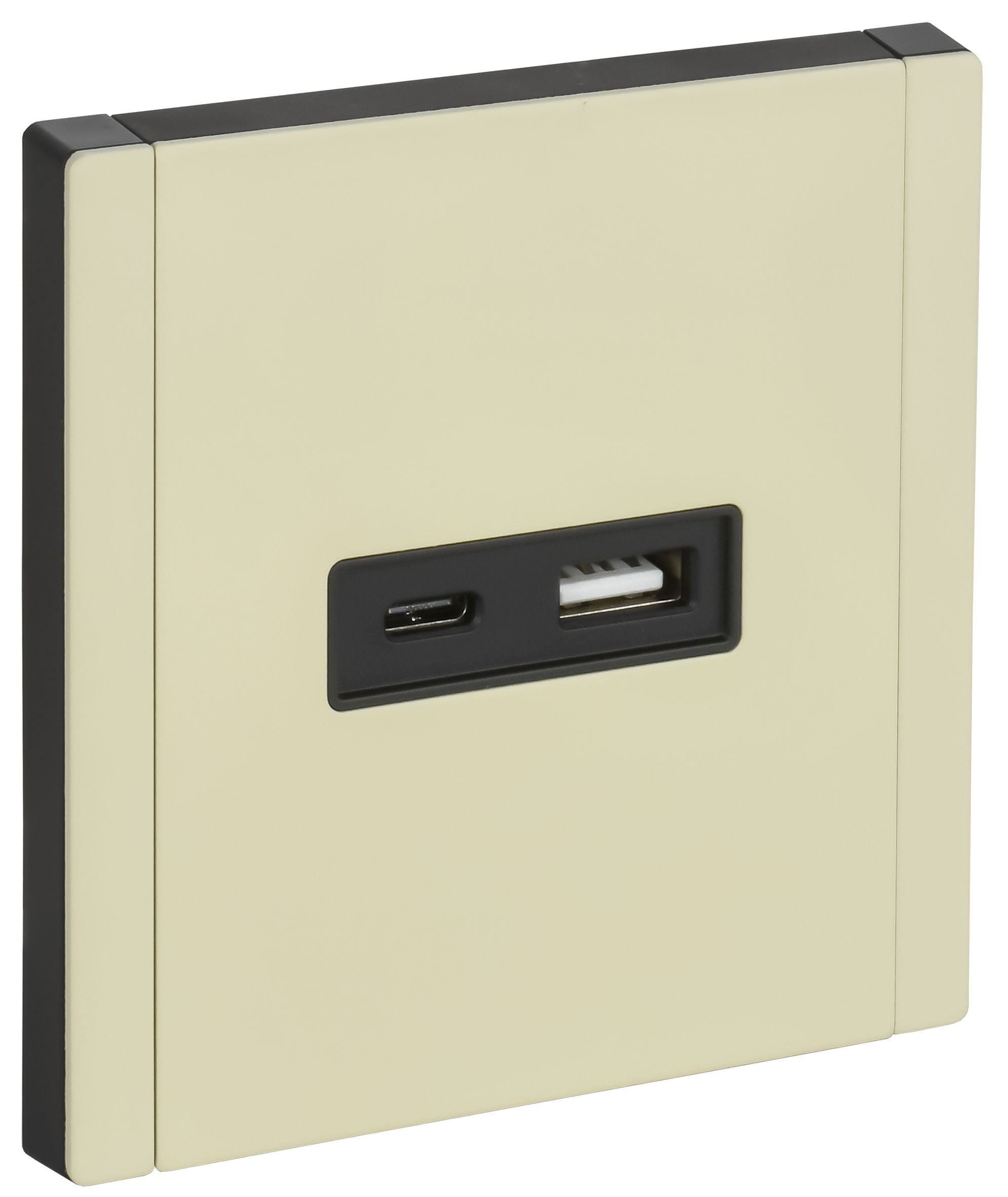 FORTE&PIANO Розетка USB A+C 3,1А FP850M скрытой установки металл слоновая кость (FP-U22-D31-M-K41)