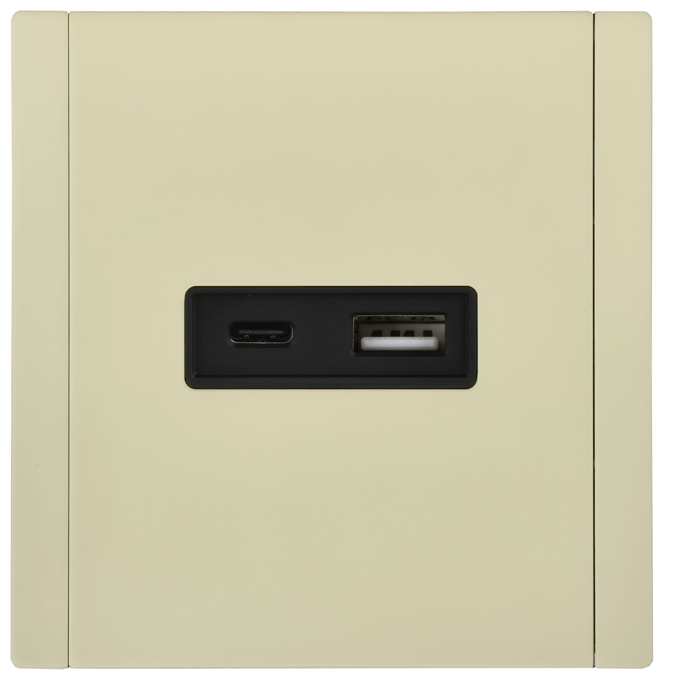 FORTE&PIANO Розетка USB A+C 3,1А FP850M скрытой установки металл слоновая кость (FP-U22-D31-M-K41)