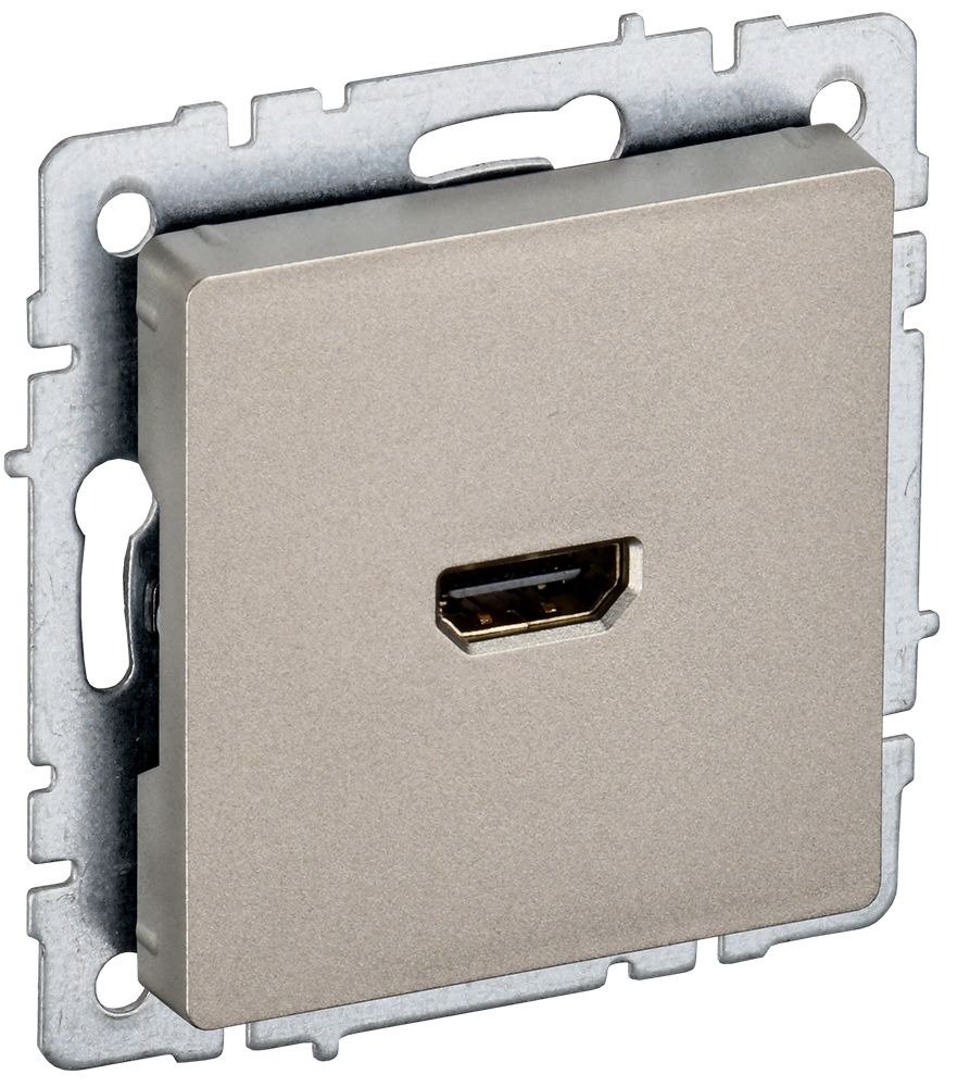 Розетка HDMI BRITE РHDMI-0-БрШ шампань (BR-H10-K37)