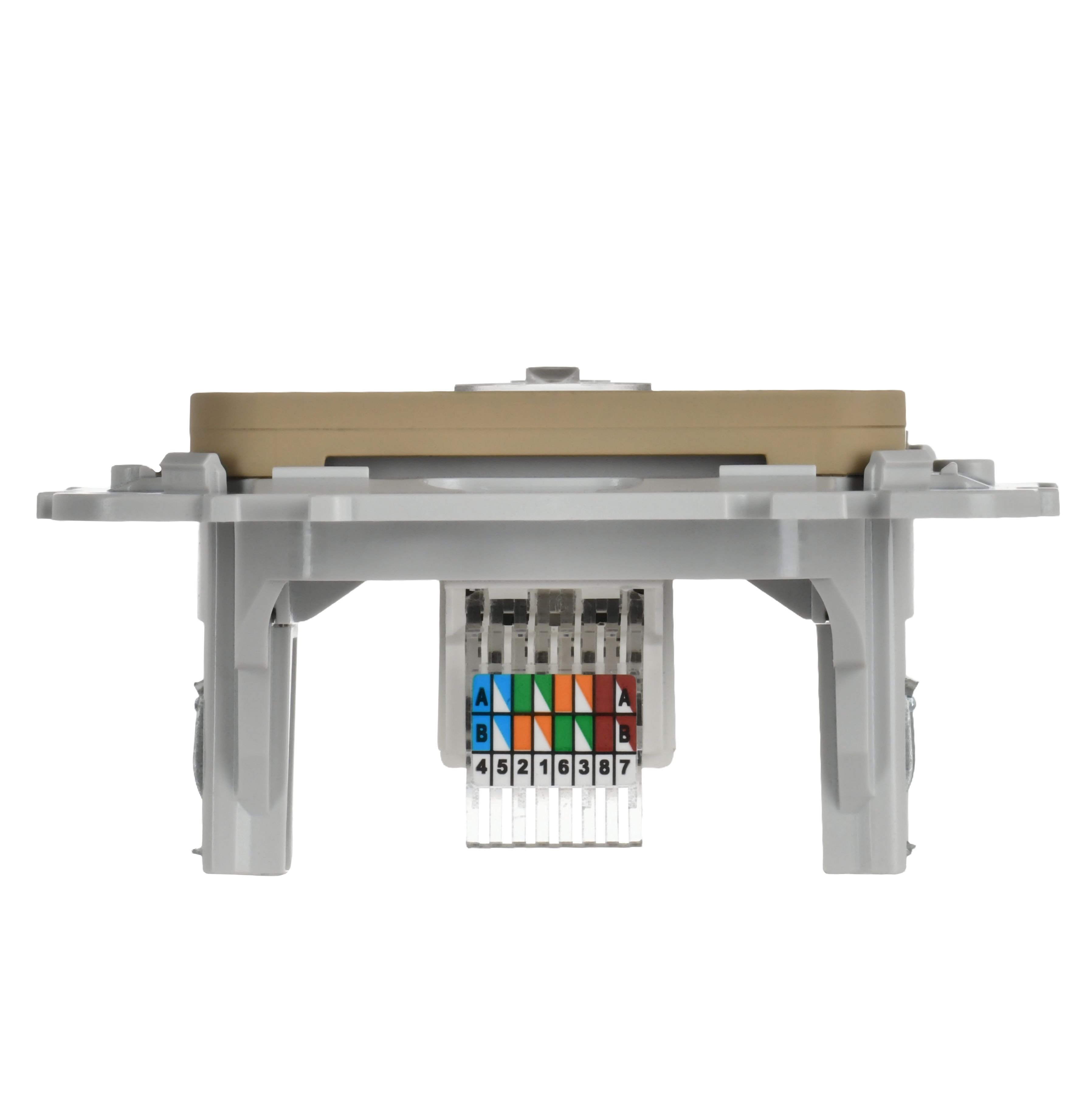 FLITE Розетка компьютерная RJ45 кат 5Е UTP РК5е-1-0-ФлХ скрытой установки хаки (FI-K12-1-K59)